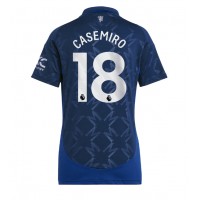 Echipament fotbal Manchester United Casemiro #18 Tricou Deplasare 2024-25 pentru femei maneca scurta